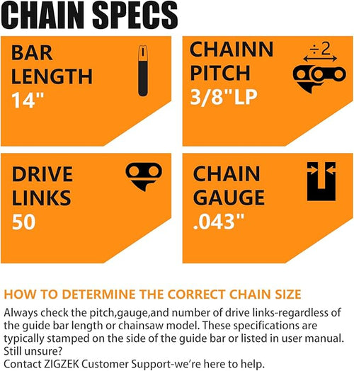 14" Chainsaw Chain- 61PMM3 50 Fits STIHL MS170, MS180C, MS193T, MS194T - 36100050050, R50 (3 Chains)