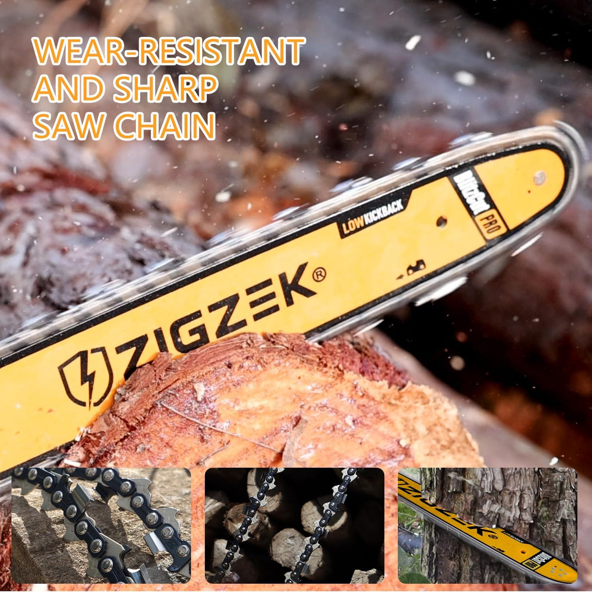 14" Chainsaw Chain- 61PMM3 50 Fits STIHL MS170, MS180C, MS193T, MS194T - 36100050050, R50 (3 Chains)
